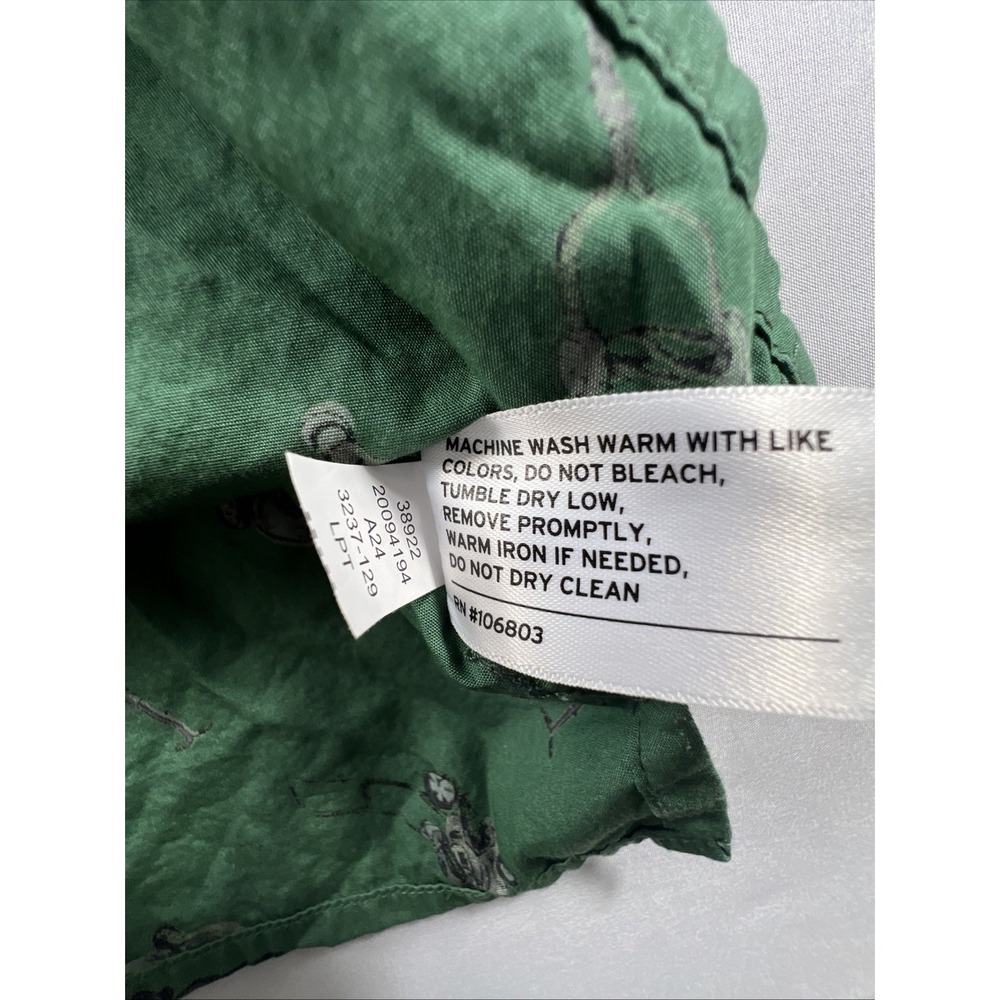 Duluth Trading Shirt Mens XXL 2XL Green Untucked Lawn Mower Print See All Pics - Picture 4 of 15